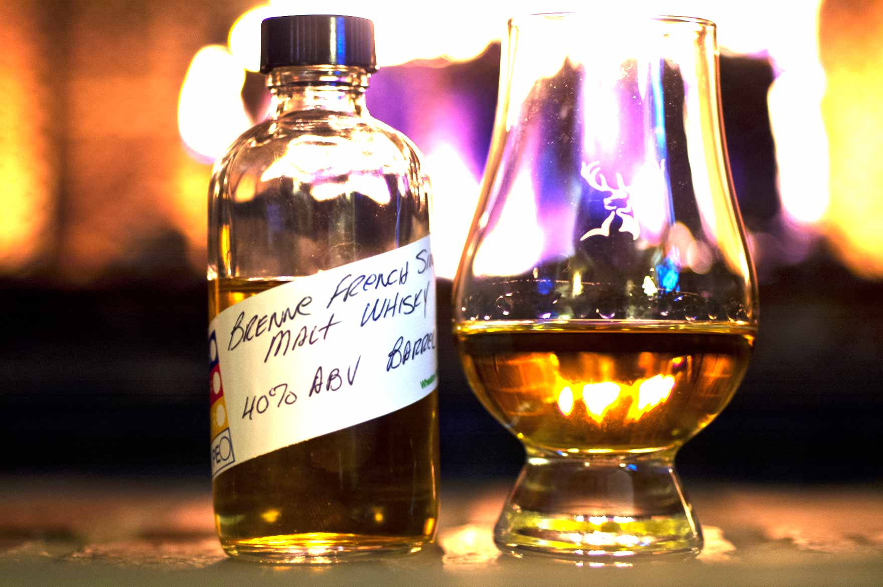 Review of Brenne Whisky in a Glenfiddich Glencairn Glass